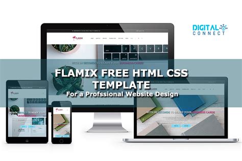 Flamix Free HTML CSS Template – For a Professional Website Design