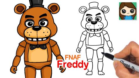 How to Draw Freddy Fazbear | Five Nights at Freddy's (NEW) - YouTube