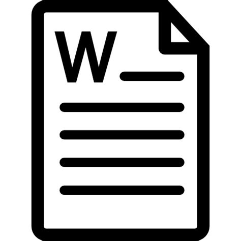 Word File Icon Png