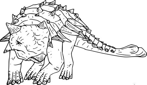 Ankylosaurus Coloring Pages