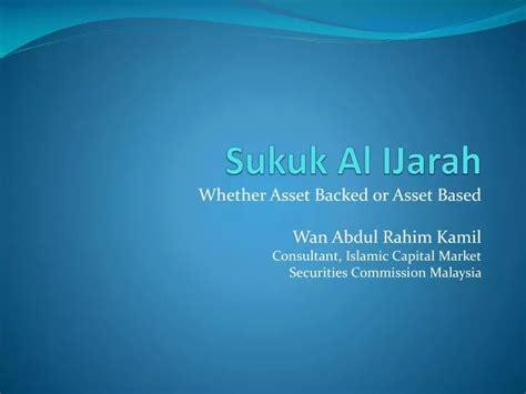 PPT - Sukuk Al IJarah PowerPoint Presentation, free download - ID:2663095