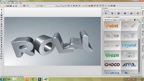 Aurora 3d text logo maker - tronfreeloads