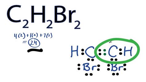 C2H2Br2 Lewis Structure: How to Draw the Lewis Structure for C2H2Br2. - YouTube