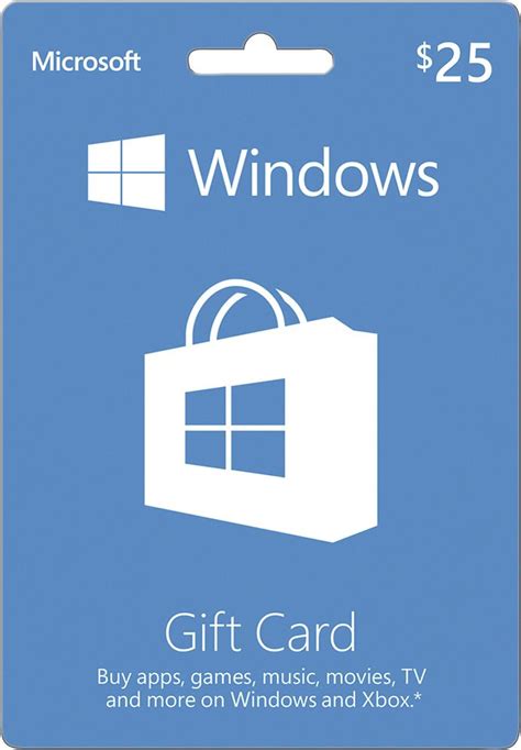 Microsoft - Windows Store $25 Gift Card | Microsoft, Microsoft windows, Windows