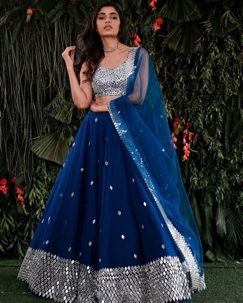 Royal Blue Bollywood Lehenga choli For Women Trendy Foil | Etsy