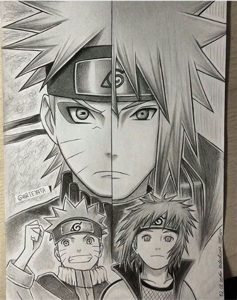 Naruto Minato Anime Para Dibujar - canvas-tools