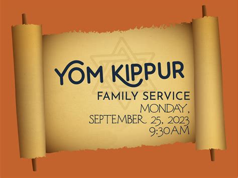 2023 Yom Kippur Family Friendly Service for School-Age Children and ...