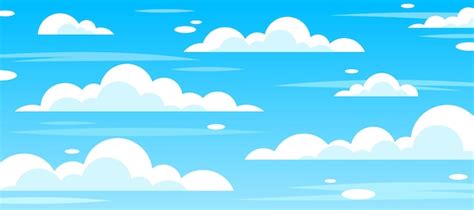 Premium Vector | Illustration of the sky and cloud