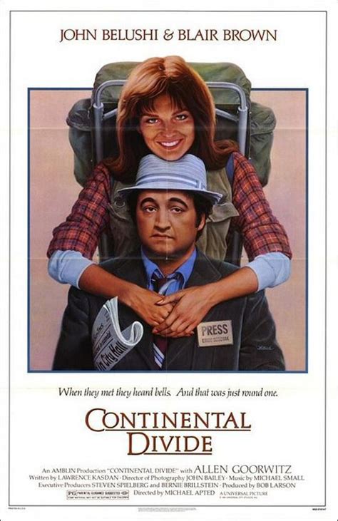 Continental Divide Movie Poster (1981) | 80's Movie Guide