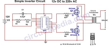 Homemade Simple Inverter Circuit | 12v DC To 220 V AC Inverter Circuit