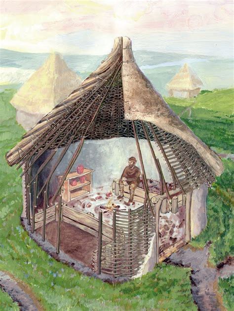 James Cope - Neolithic House an Art imagination of their homes. Neolithic Period was roughly ...