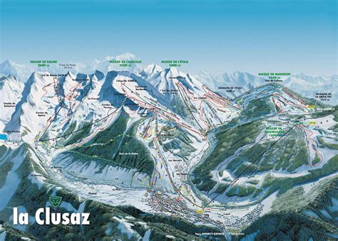 La Clusaz Piste Map | J2Ski