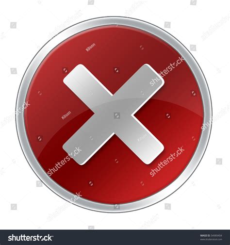 Red X Icon Stock Photo 54989404 : Shutterstock