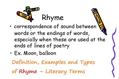 Definition, Examples, and Types of Rhyme – Literary Terms - Maruf's Blog