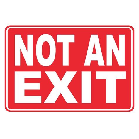 Printable Exit Sign Pdf