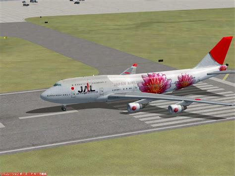 Japan Airlines Boeing 747-400 Flowers Livery for FSX