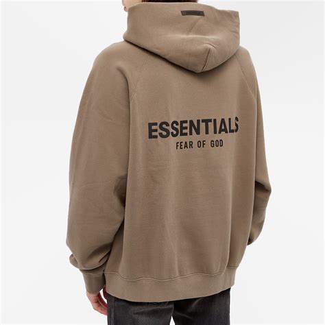 Fear of God ESSENTIALS Pull-Over Hoody Umber | END. (US)