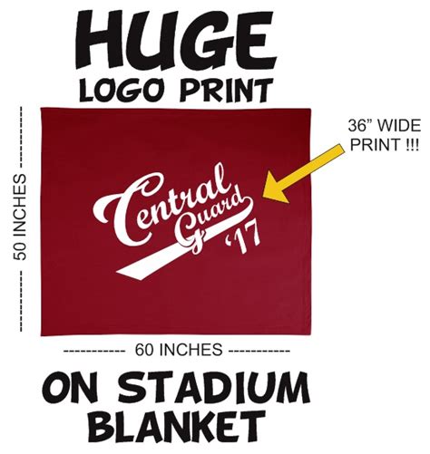 Custom Stadium Blankets | Printing Blankets | Custom Sports Blankets ...