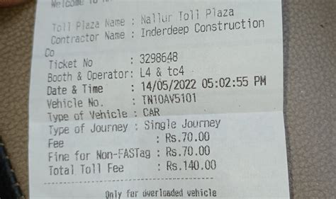 National Highways Authority Of India [NHAI] — Toll plaza issue on fastag