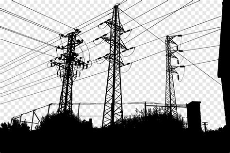 Electricity, Pylon, Silhouette, Landscape, Tower, Power, Energy, Generator, Cables, Wires, png ...