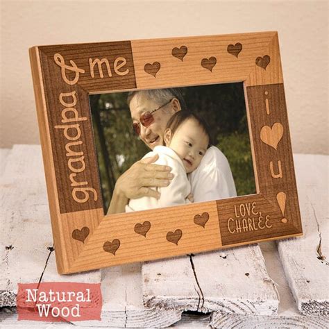 Grandpa Personalized Picture Frame Grandfather Personalized