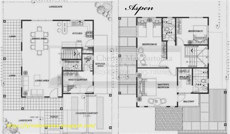 2 Storey Residential House Floor Plan Philippines Design