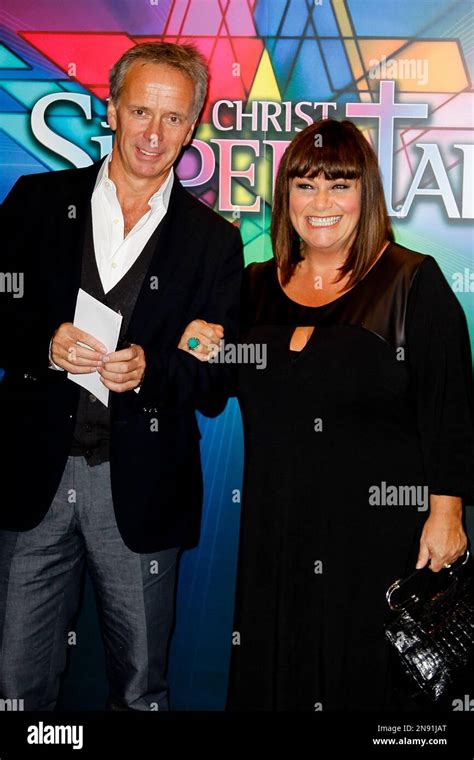 Comedian Dawn French and Mark Bignell arrive at the opening night of ...