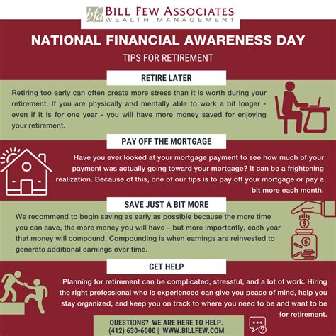 National Financial Awareness Day: 8 Retirement Planning Tips | Bill Few ...