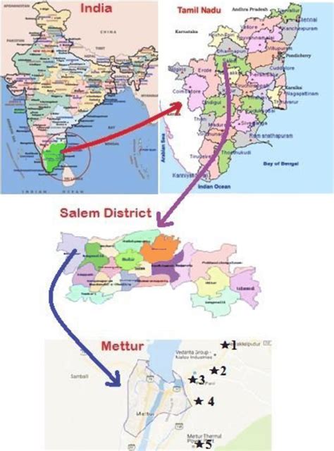 Study area map of Mettur-Salem, Tamil Nadu, India | Download Scientific ...