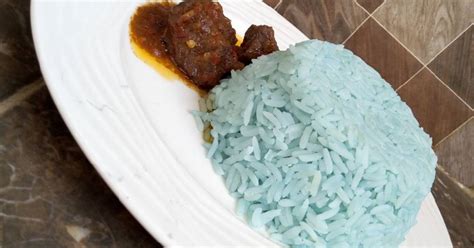 Sky blue rice Recipe by Tastes By Tatas. - Cookpad