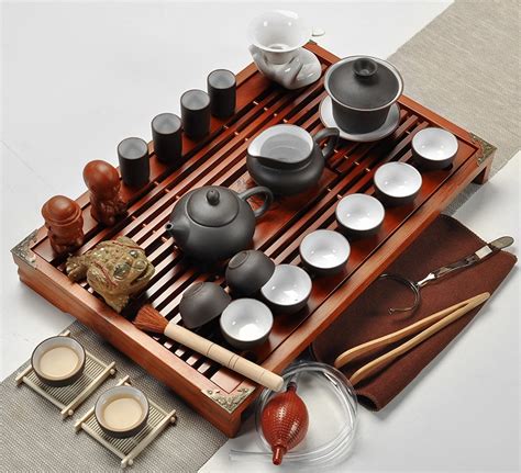 Free shipping,Purple Clay Kung Fu Tea Set Drinkware Tea Cup,Tureen Infuser,Chinese Tea Ceremony ...