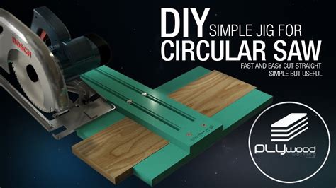 DIY Simple Jig For Circular Saw - Fast & Easy Straight Cut - YouTube