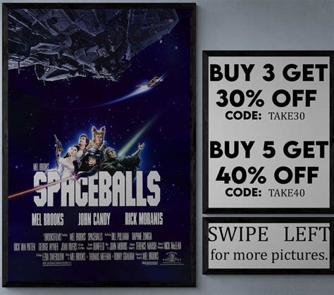 Spaceballs Movie/show Poster Wall Art Printed & Shipped 919 - Etsy