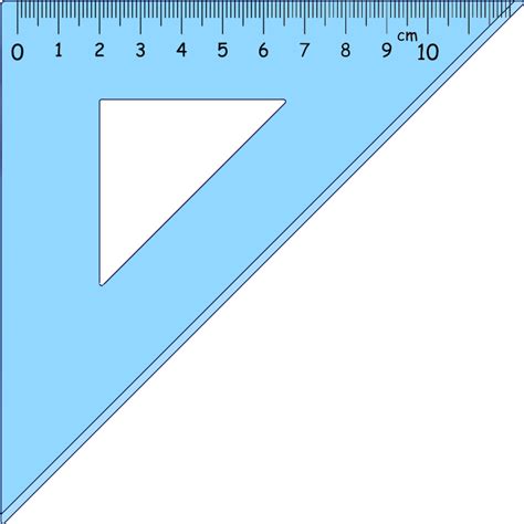 Triangle Ruler - Openclipart