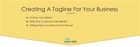 creating a tagline for your business