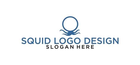 Premium Vector | Squid logo design