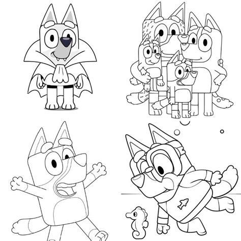 25 Free Bluey Coloring Pages for Kids and Adults