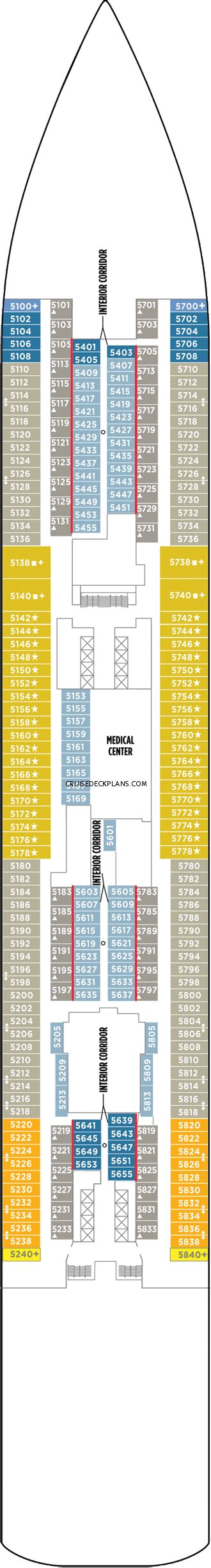 Norwegian Getaway Deck 5 Deck Plan Tour