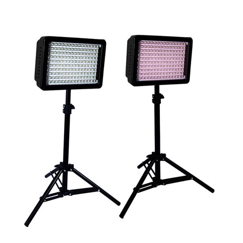 LimoStudio 160LED Camera Light Kit, including (2)Ultra High Power 160 LED Video Light Panel ...