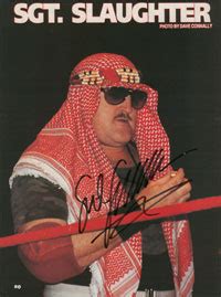 The Wrestling Fanatic - Autograph (Sgt. Slaughter)