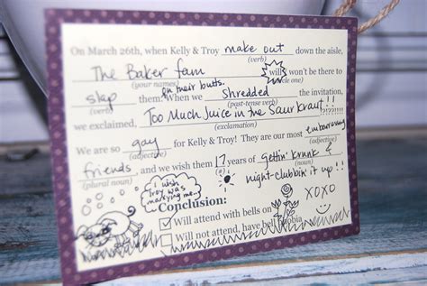 Funny Wedding Response Card Wording Ideas at Wedding