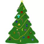 Snow globe with Christmas tree vector clip art | Public domain vectors