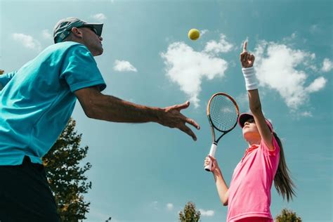 Premium Photo | Tennis training