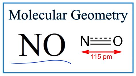 NO Molecular Geometry, Bond Angles (Nitric oxide) - YouTube