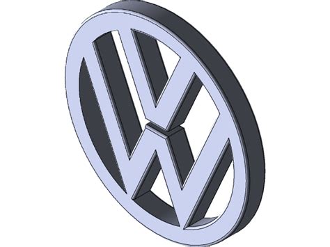 Volkswagen Logo 3d