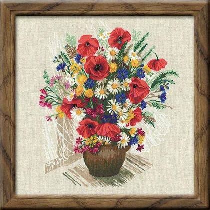 Summer Flowers & Poppies From RIOLIS - Flowers - Cross-Stitch Kits Kits ...