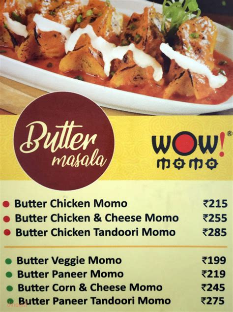 Menu of Wow! Momo, Velachery, Chennai | Dineout