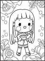 Cute Girls Coloring Pages For Kids 17043494 Vector Art At Vecteezy sketch template