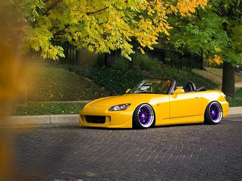 Yellow convertible coupe, Honda, honda s2000 HD wallpaper | Wallpaper Flare