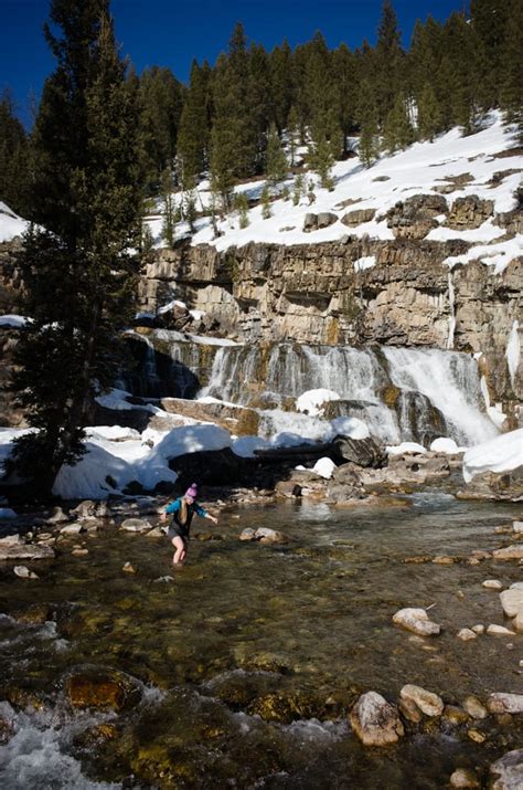 Snowmobiling to the Granite Hot Springs